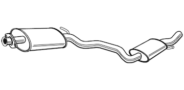 Střední tlumič výfuku WALKER 21386