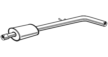 Střední tlumič výfuku WALKER 21415