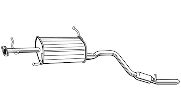 Zadní tlumič výfuku WALKER 21457