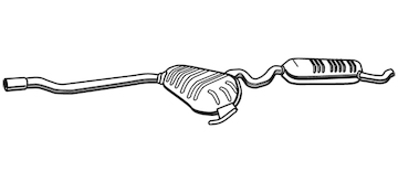 Zadní tlumič výfuku WALKER 21460