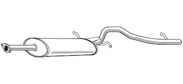 Zadní tlumič výfuku WALKER 21472