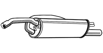 Zadní tlumič výfuku WALKER 21495