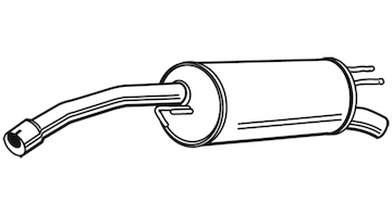 Zadní tlumič výfuku WALKER 21496