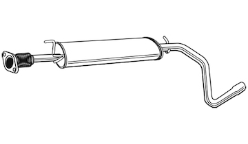 Střední tlumič výfuku WALKER 21498
