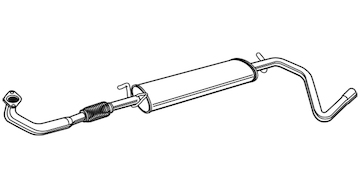 Střední tlumič výfuku WALKER 21499