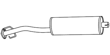 Střední tlumič výfuku WALKER 21525