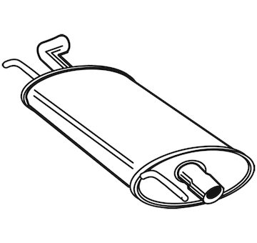 Zadní tlumič výfuku WALKER 21526