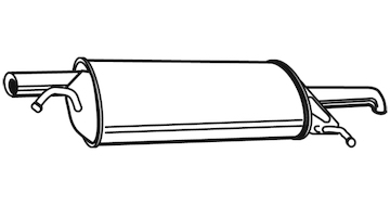 Zadní tlumič výfuku WALKER 21562