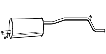 Zadní tlumič výfuku WALKER 21619