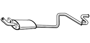 Zadní tlumič výfuku WALKER 21694