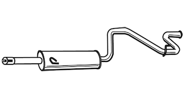 Zadní tlumič výfuku WALKER 21697