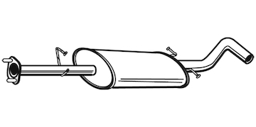 Střední tlumič výfuku WALKER 21708
