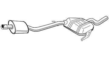 Střední tlumič výfuku WALKER 21843