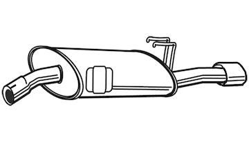 Zadní tlumič výfuku WALKER 21845