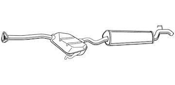 Zadní tlumič výfuku WALKER 21850