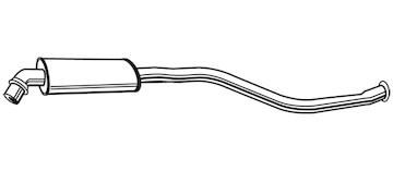 Střední tlumič výfuku WALKER 21869