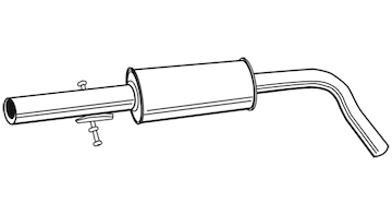 Střední tlumič výfuku WALKER 21874