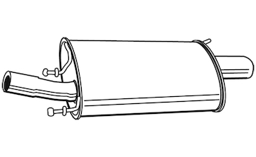 Zadní tlumič výfuku WALKER 21877