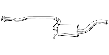 Střední tlumič výfuku WALKER 21878