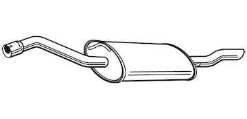 Zadní tlumič výfuku WALKER 21890