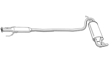 Zadní tlumič výfuku WALKER 21893