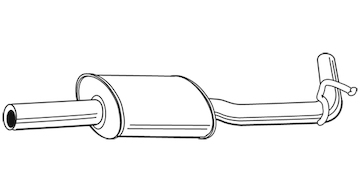 Střední tlumič výfuku WALKER 21916