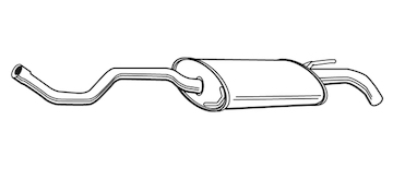 Zadní tlumič výfuku WALKER 21926