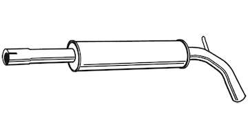 Střední tlumič výfuku WALKER 21927