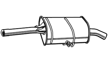 Zadní tlumič výfuku WALKER 21945