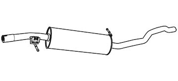 Střední tlumič výfuku WALKER 21949