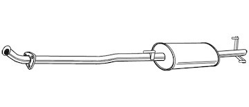 Střední tlumič výfuku WALKER 21957