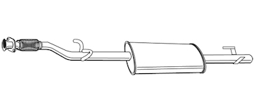 Střední tlumič výfuku WALKER 21958