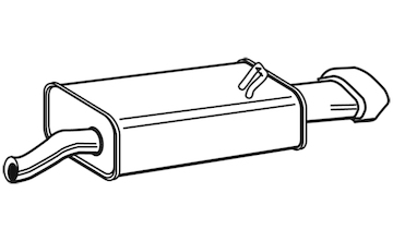 Zadní tlumič výfuku WALKER 21989