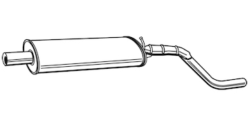 Zadní tlumič výfuku WALKER 21995