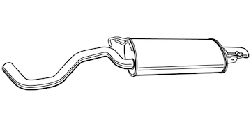 Zadní tlumič výfuku WALKER 22006