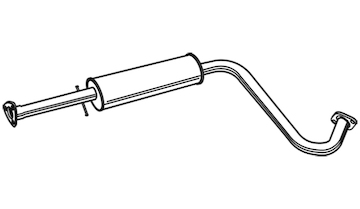 Střední tlumič výfuku WALKER 22011