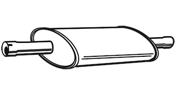 Střední tlumič výfuku WALKER 22018