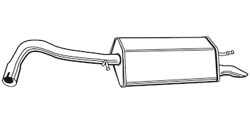 Zadní tlumič výfuku WALKER 22036