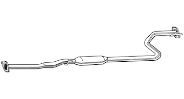 Střední tlumič výfuku WALKER 22043