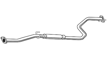 Střední tlumič výfuku WALKER 22044