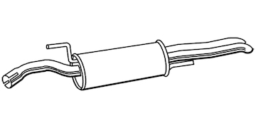 Zadní tlumič výfuku WALKER 22056