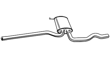 Střední tlumič výfuku WALKER 22068