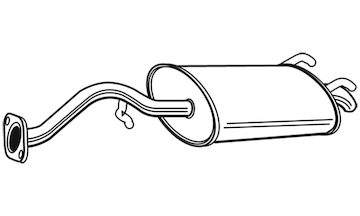 Zadní tlumič výfuku WALKER 22073