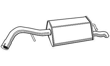 Zadní tlumič výfuku WALKER 22078