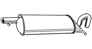 Zadní tlumič výfuku WALKER 22080