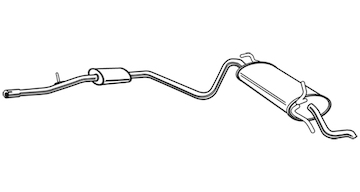 Zadní tlumič výfuku WALKER 22085