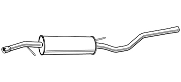 Střední tlumič výfuku WALKER 22087