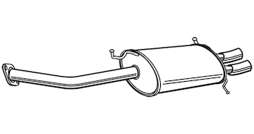 Zadní tlumič výfuku WALKER 22103