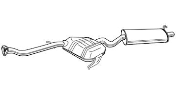 Zadní tlumič výfuku WALKER 22118