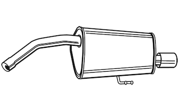 Zadní tlumič výfuku WALKER 22122